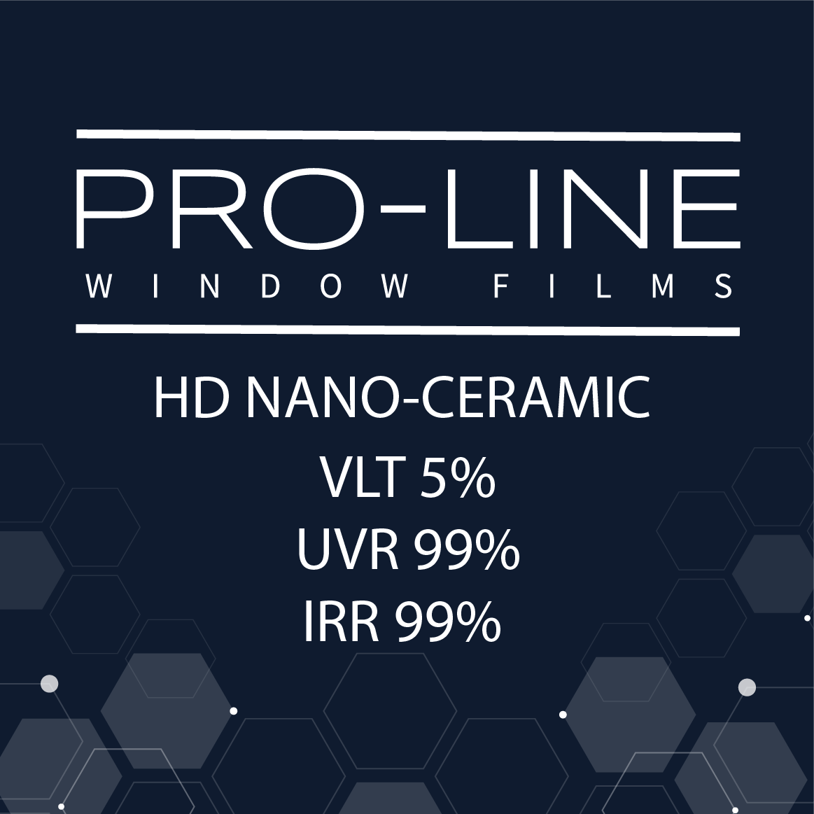 5% VLT HD Nano-Ceramic Window Film 60"x100'